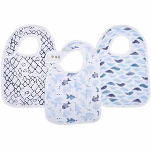 Aden + Anais Snap Bibs, 3 Pack - Gone Fishing