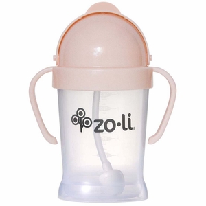 Zoli Bot Weighted Straw Sippy Cup, 6oz - Blush